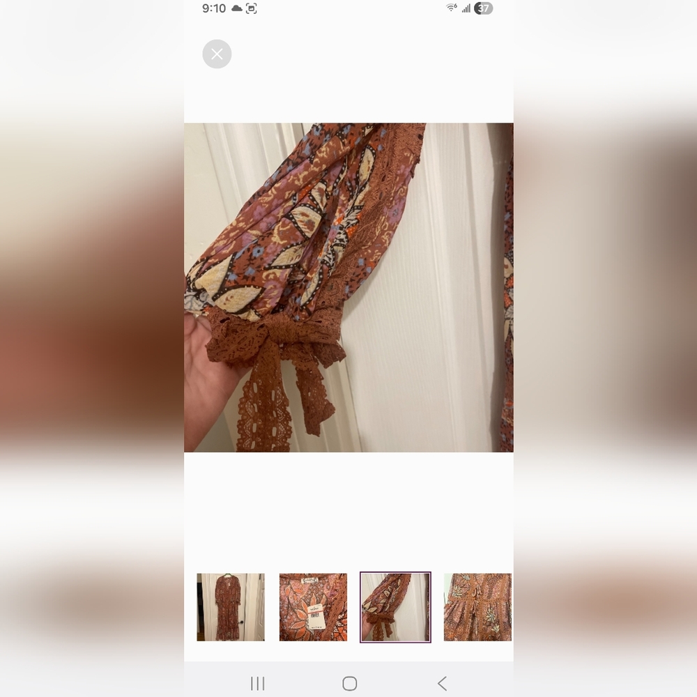 Free People Charlotte Rose Combo Grassland Kimono, Size XS. - Picture 14 of 16